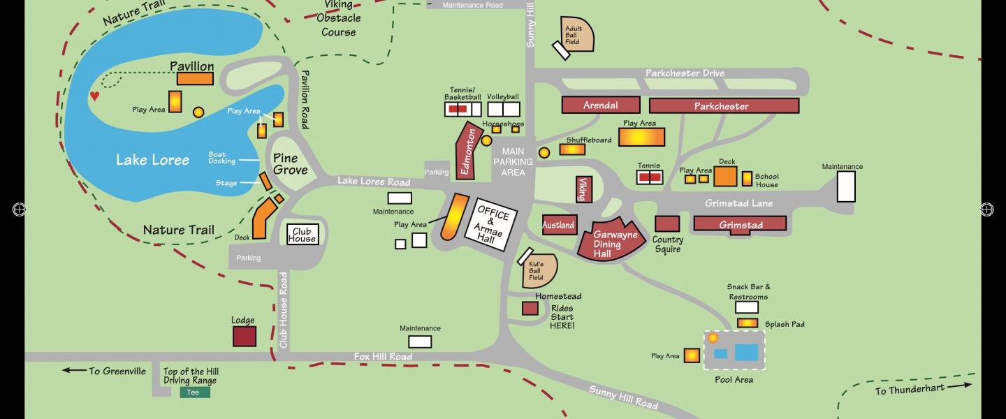 Map of Sunny Hill Grounds